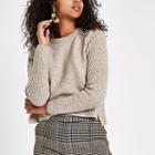 River Island Womens Cropped Crew Neck Sweater