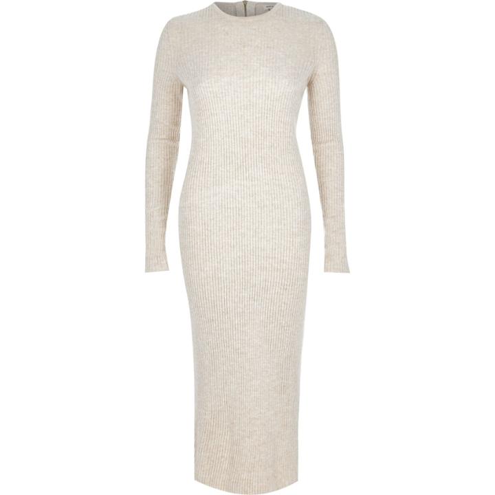 River Island Womens Ribbed Midi Dress