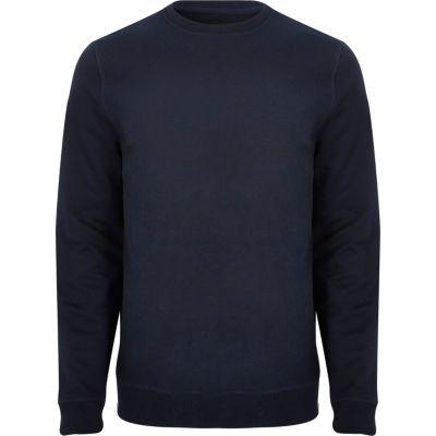 River Island Mens Twill Crew Neck Sweatshirt