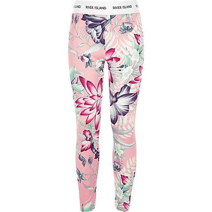 River Island Girls Ri Active Floral Leggings