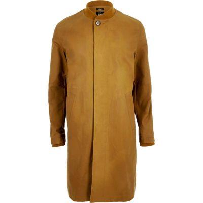 River Island Mens Ymc Waxed Longline Mac