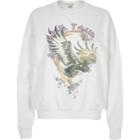 River Island Womens White Eagle Print Sweatshirt