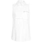 River Island Womens White Shell Layer Sleeveless Top
