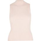 River Island Womens Ribbed Fitted High Neck Top