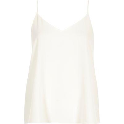 River Island Womens White V-neck Cami Top
