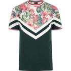 River Island Mens Floral Print Colour Block T-shirt