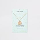 River Island Womens Capricorn Zodiac Sign Gold Colour Necklace