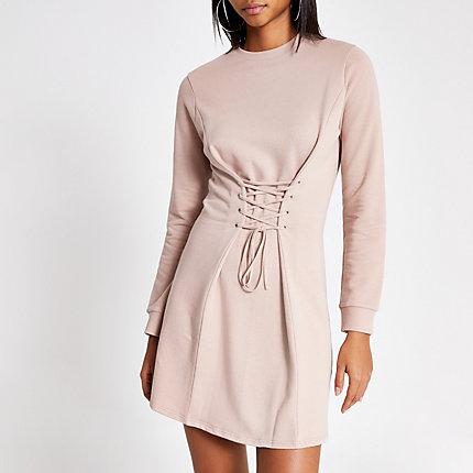 River Island Womens Corset Sweater Dress
