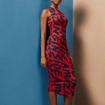 River Island Womens Design Forum 'amazing' Bodycon Midi Dress