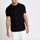 River Island Mens Slub Slim Fit T-shirt