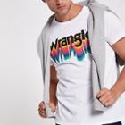 Mens Wrangler White Rainbow T-shirt