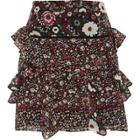 River Island Womens Floral Print Frill Mini Skirt