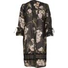 River Island Womens Plus Floral Print Lace Trim Duster
