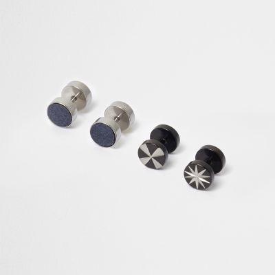 River Island Mens Plug Earrings Multipack