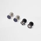 River Island Mens Plug Earrings Multipack