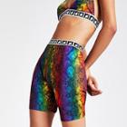 River Island Womens Multi Colour Snake Print Cycle Shorts