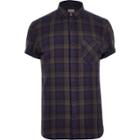 River Island Mens Check Double Face Slim Fit Shirt