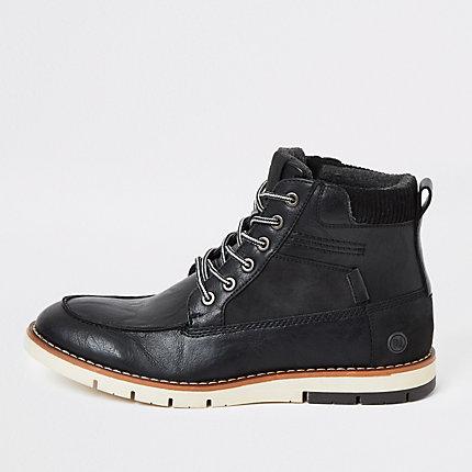 River Island Mens Lace-up Contrast Sole Boot