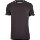 River Island Mensdark Sporty Muscle Fit T-shirt