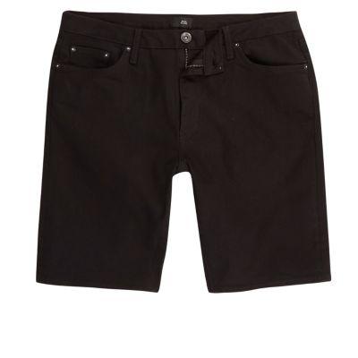 River Island Mens Big And Tall Slim Fit Denim Shorts