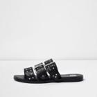 River Island Womens Leather Studded Strap Sandals