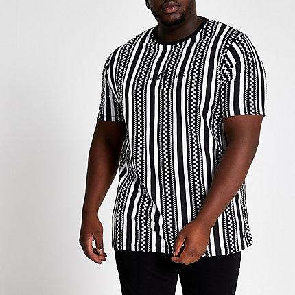 River Island Mens Big And Tall Maison Slim Fit T-shirt