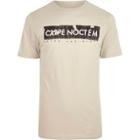 River Island Mens 'carpe Noctem' Print Muscle Fit T-shirt