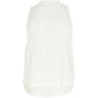 River Island Womens Plus White Sequin Embellished Top