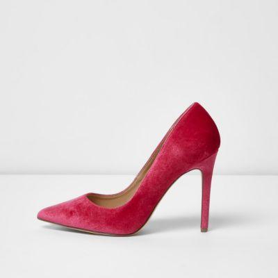 River Island Womens Velvet Pumps
