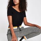River Island Womens Scoop Neck Pocketed T-shirt