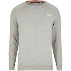 River Island Mens Superdry Label Grey Sweatshirt