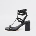 River Island Womens Wide Fit Block Heel Gladiator Sandal