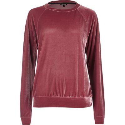 River Island Womens Velour Sweatshirt