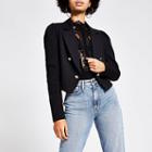 River Island Womens Puff Sleeve Cropped Blazer