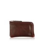 River Island Mensdark Leather Mini Zip Wallet