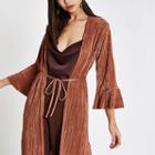 River Island Womens Plisse Kimono Duster Jacket