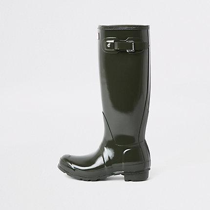 River Island Womens Hunter Tall Gloss Rubber Boots