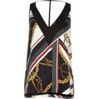 River Island Womens White Print T-bar Cami Top