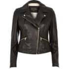River Island Womens Quilted Leather Biker Jacket