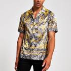 River Island Mens Jaded London Snake Regular Fit Shirt