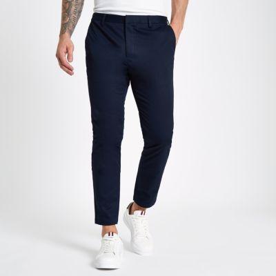 River Island Mens Sid Skinny Ankle Grazer Trousers