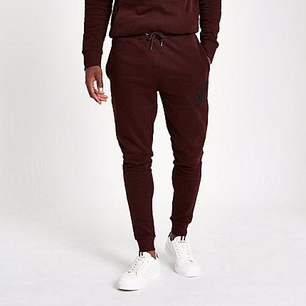 River Island Mens R96 Muscle Fit Joggers