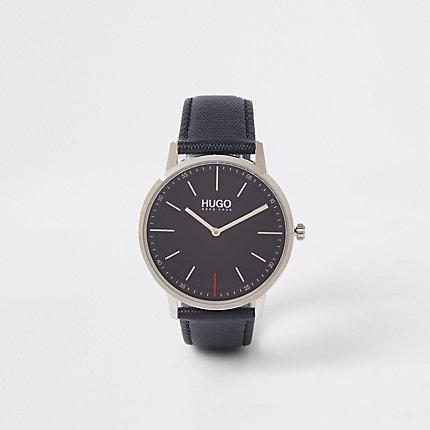 River Island Mens Hugo Boss Exist Leather Strap Watch
