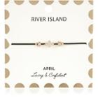 River Island Womens White April Birthstone Bracelet