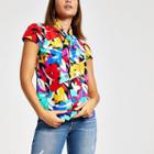 River Island Womens Floral Print Pussybow Blouse