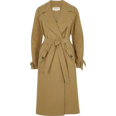 River Island Womens Dark Classic Trench Coat