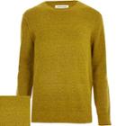River Island Mens Yellow Boucl Sweater