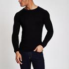 River Island Mens Muscle Fit Crew Neck Jumper