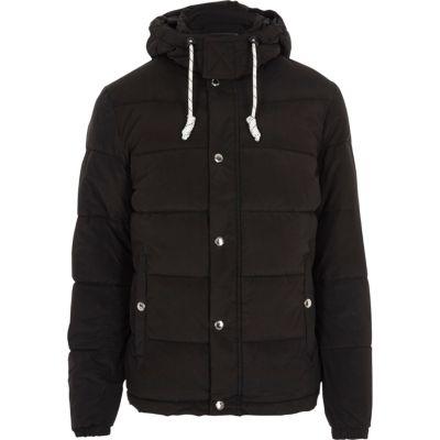 River Island Mens Jack And Jones Hooded Puffer Jacket