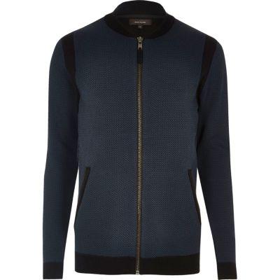 River Island Mens Cardigan Bomber Jacket